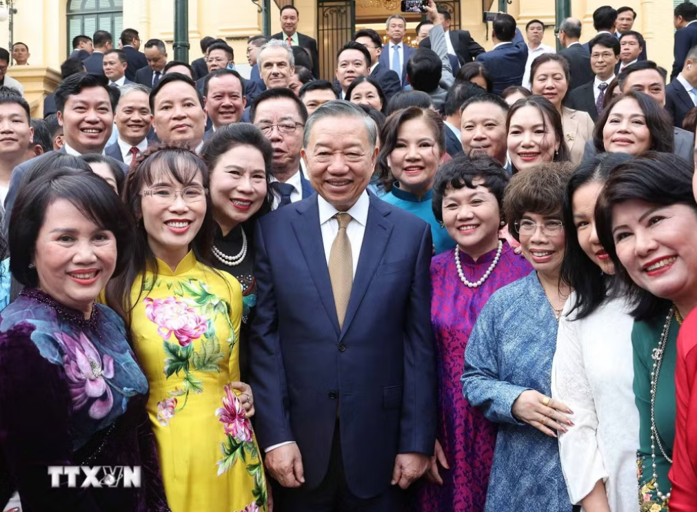 Tổng Bí thư, Chủ tịch nước Tô Lâm và các đại biểu tham dự - Ảnh TTXVN