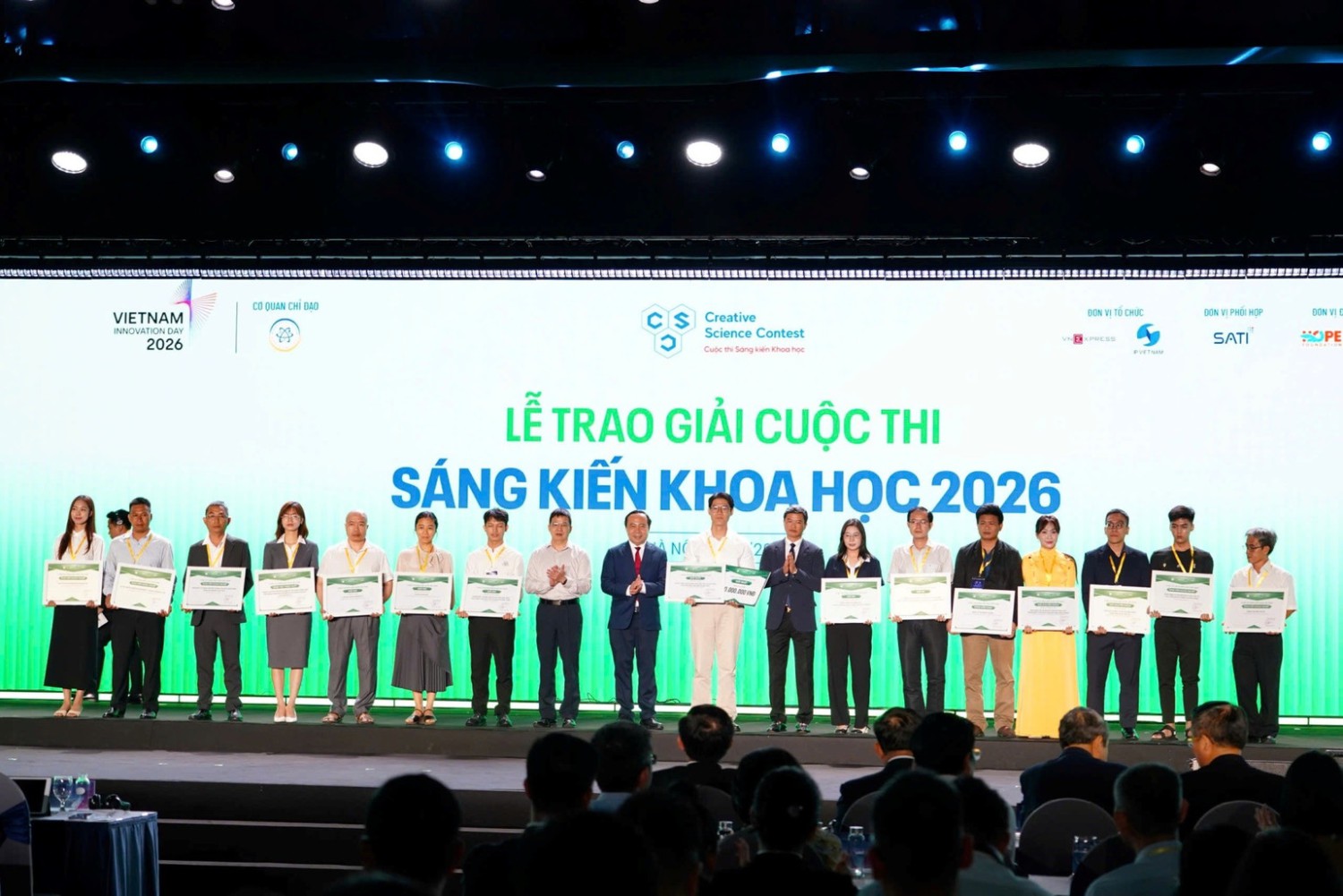 Các tác giải đoạt giải Sáng kiến khoa học 2026.
